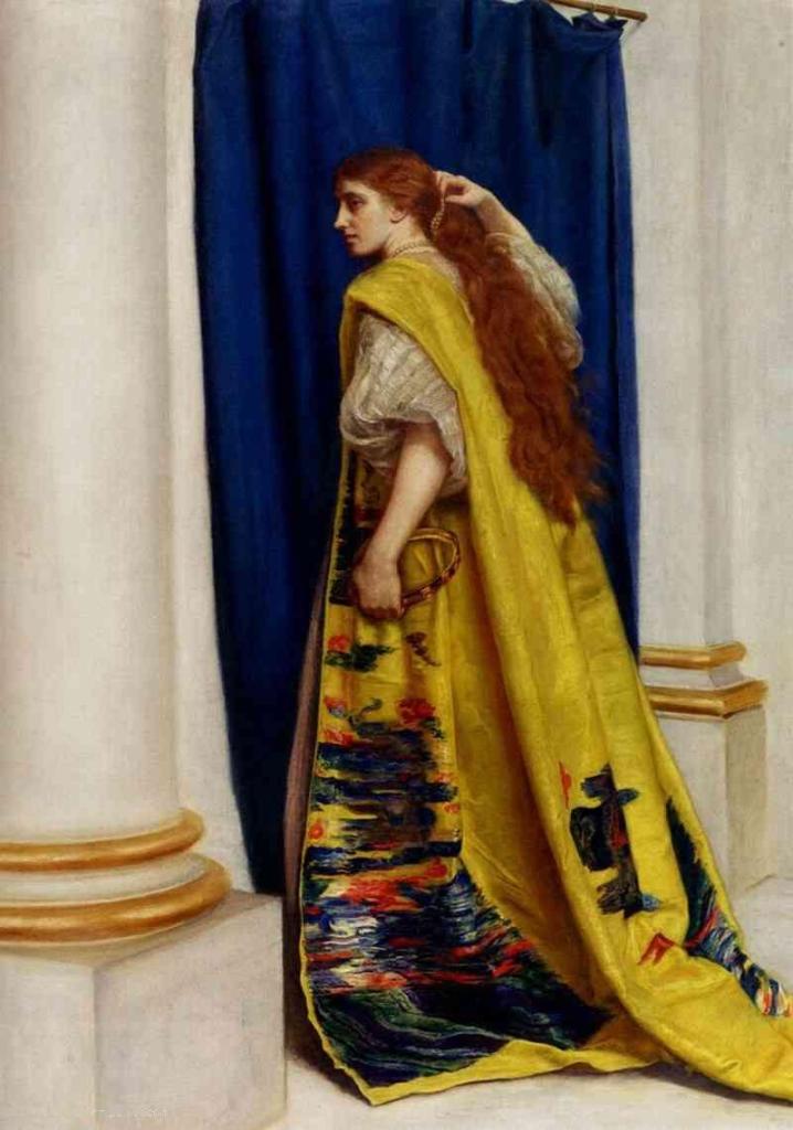 Esther by John Everett Millais, model Susan Muir Mackenzie