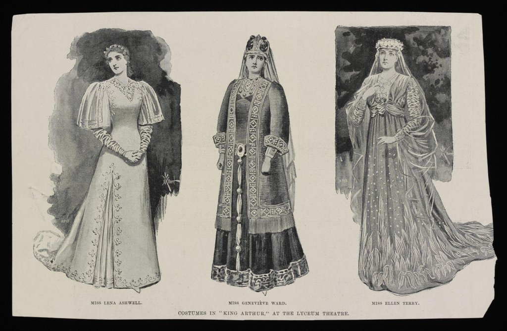 Costumes for the play, King Arthur, in 1895 by Ada Nettleship