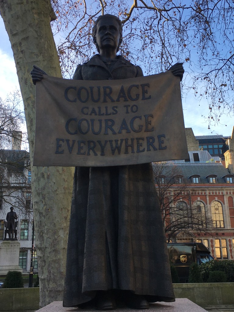 Millicent Garrett Fawcett: statue in Parliament Square, by Gillian Wearing