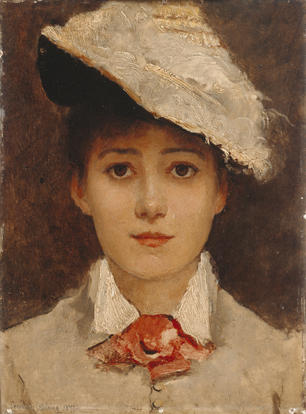Louise Jopling - Self Portrait (1877), Manchester Art Gallery
