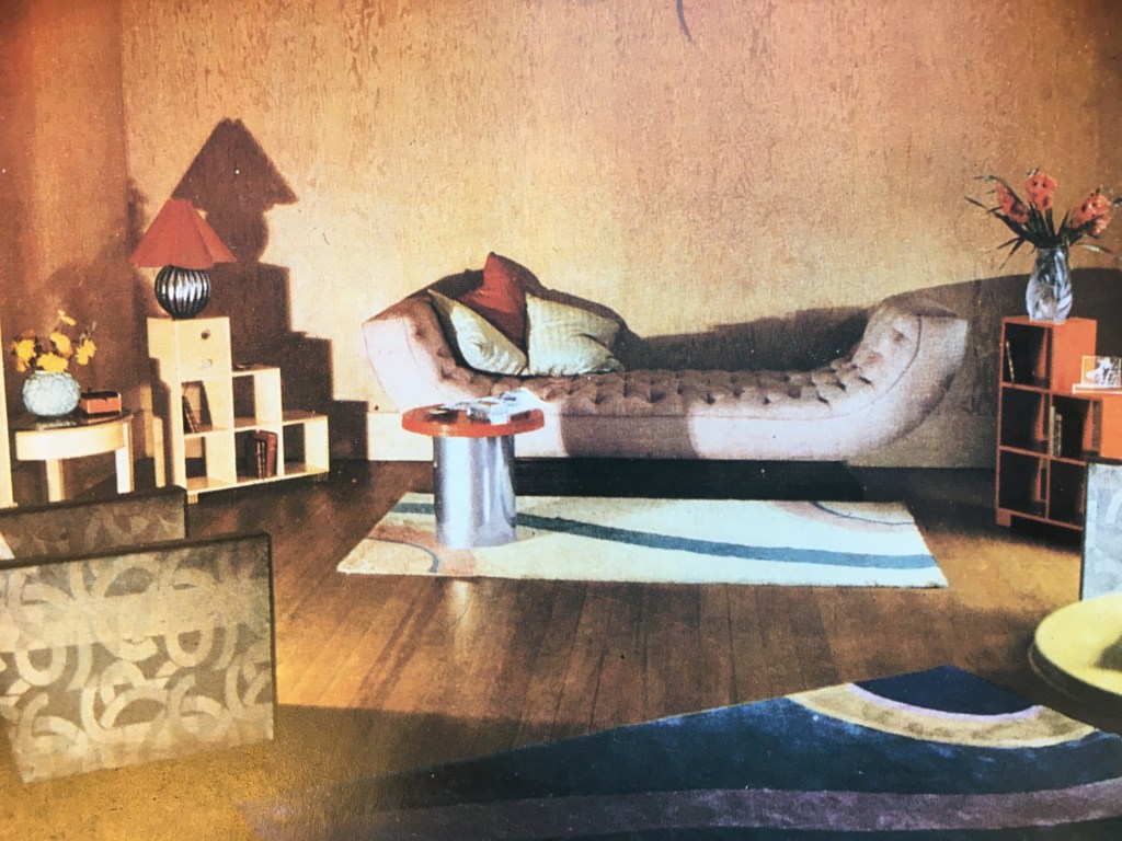 Room set with furnishings by Betty Joel